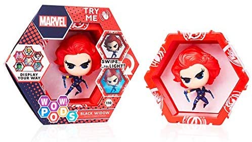 WOW! PODS Avengers Collection - Black Widow | Superhero Light-Up Bobble-Head Figure | Official Marvel Toys, Collectables & Gifts