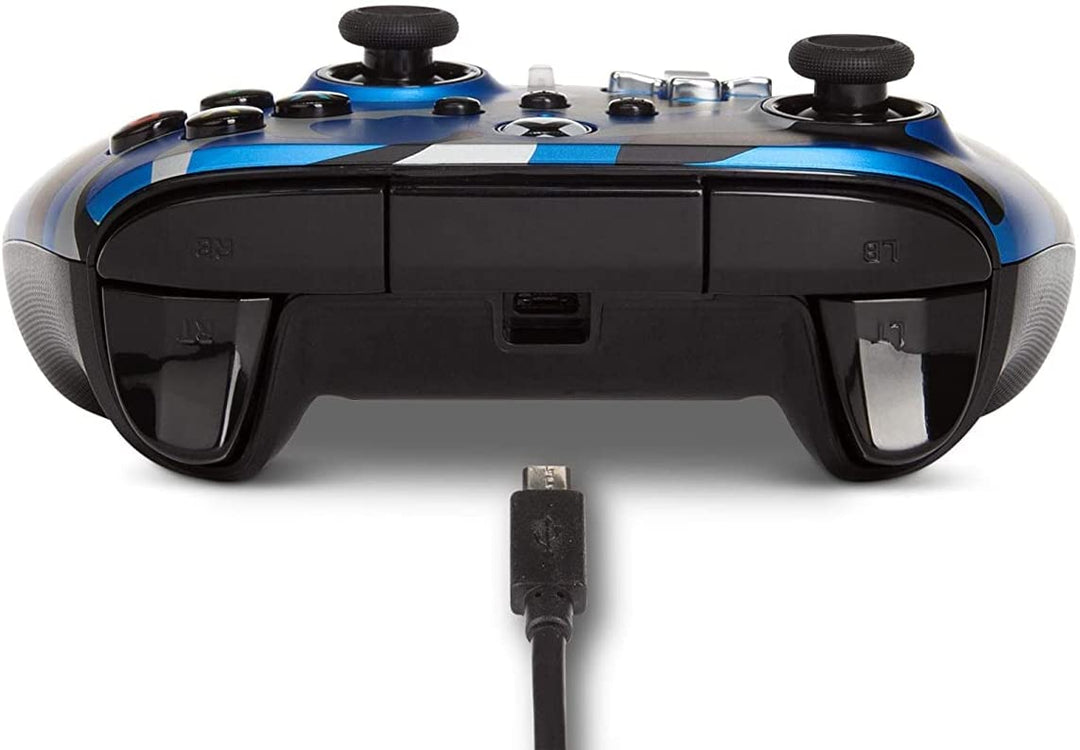 PowerA Enhanced Wired Controller for Xbox - Metallic Blue Camo, Gamepad, Wired V