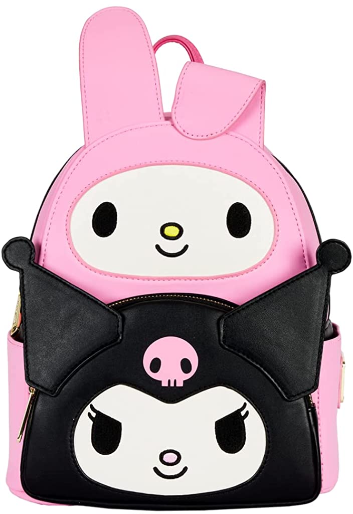 Loungefly Sanrio My Melody and Kuromi Double Pocket Mini Backpack