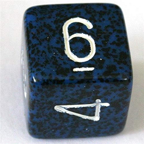 Chessex DND Dice Set-Chessex D&D Dice-16mm Speckled Stealth Plastic Polyhedral Dice Set-Dungeons and Dragons Dice ludes 7 Dice