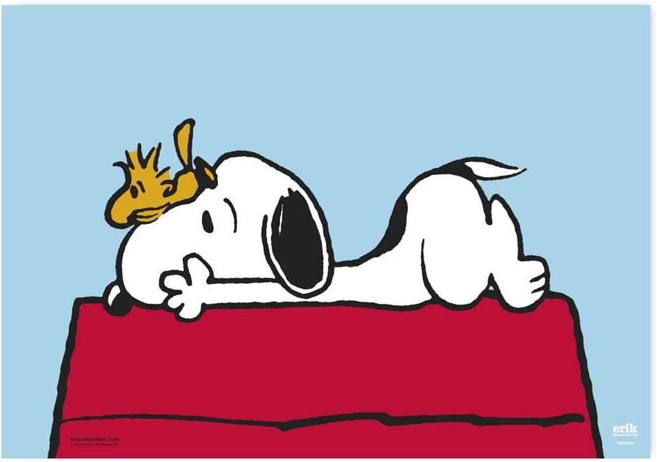 Snoopy Doghouse Desk Mat | Desk Decor | 13.5 x 19.5 Inch - 34.5 x 49.5cm