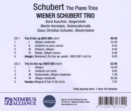 Wiener Schubert Trio - Franz Schubert The Piano Trios [Audio CD]