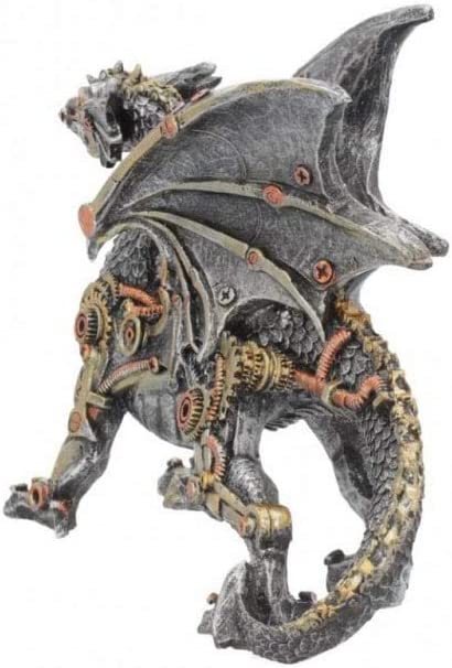 Nemesis Now Dracus Machina Figurine 21cm Silver