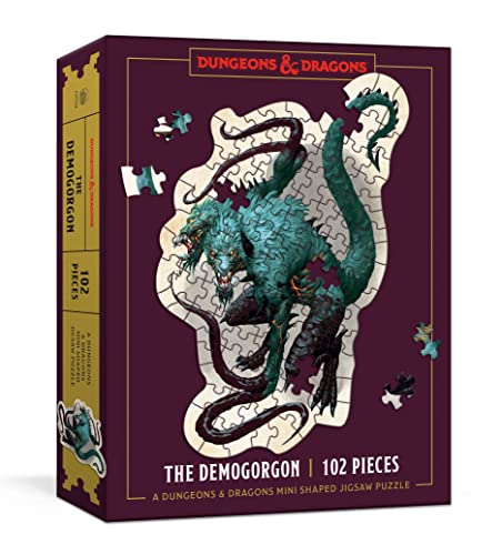 Dungeons & Dragons Mini Shaped Jigsaw Puzzle: The Demogorgon Edition: 102-Piece