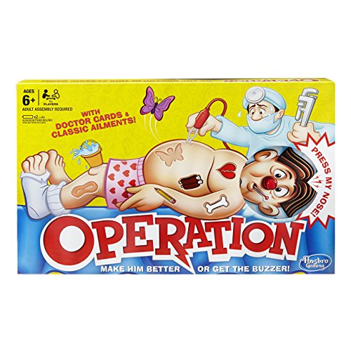 Hasbro Gaming Classic Operation Game Board Game (B2176348)