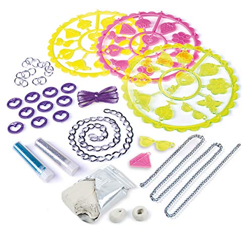 Clementoni 18583, Crazy Chic My Multicolour Charms Jewellery Kit for Children, A