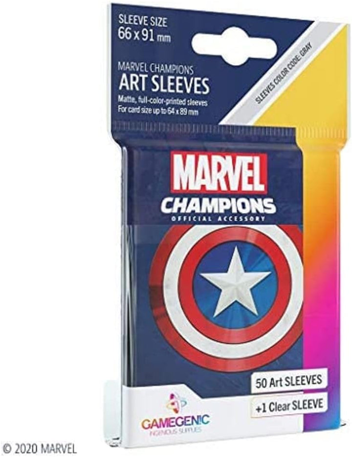 Fantasy Flight Games - Marvel Champions: Official Sleeves: Marvel Blue - Card Game