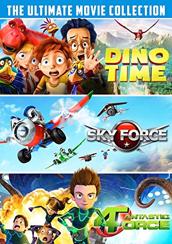 Ultimate Animated Movie Collection DVD - DINO TIME - SKY FORCE - FANTASTIC FORCE