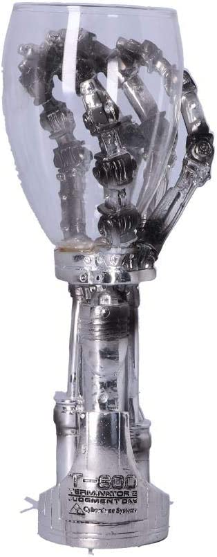 Nemesis Now B1457D5 Terminator Hand Goblet 19cm Silver, Resin w/Stainless Steel