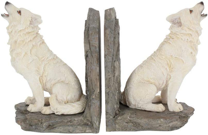 Nemesis Now Wardens of the North Bookends 20.3cm White, Resin