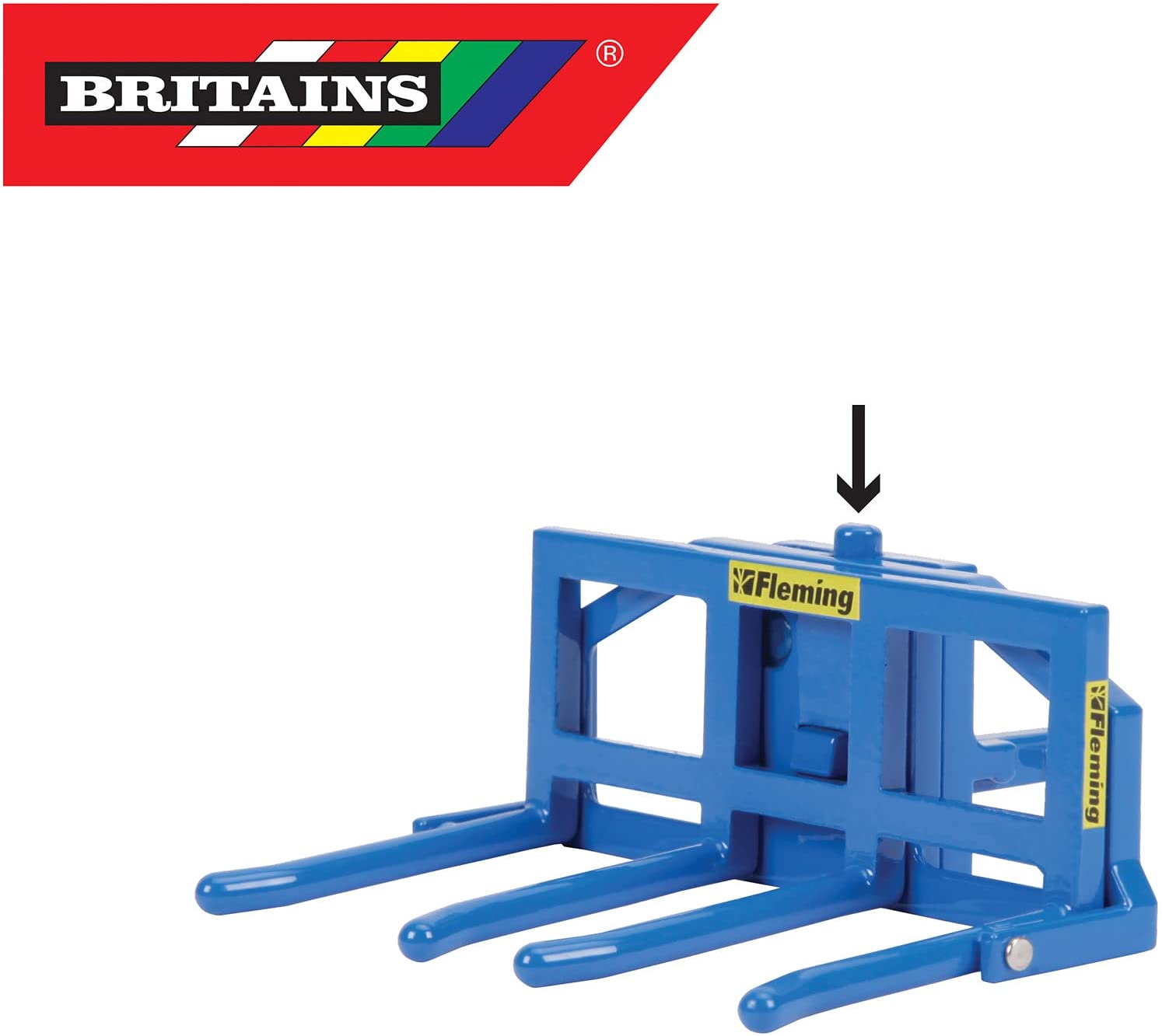 Britains 1:32 Fleming Bale Lifter - Farm Toy Accessory for Tractors & Playsets 3