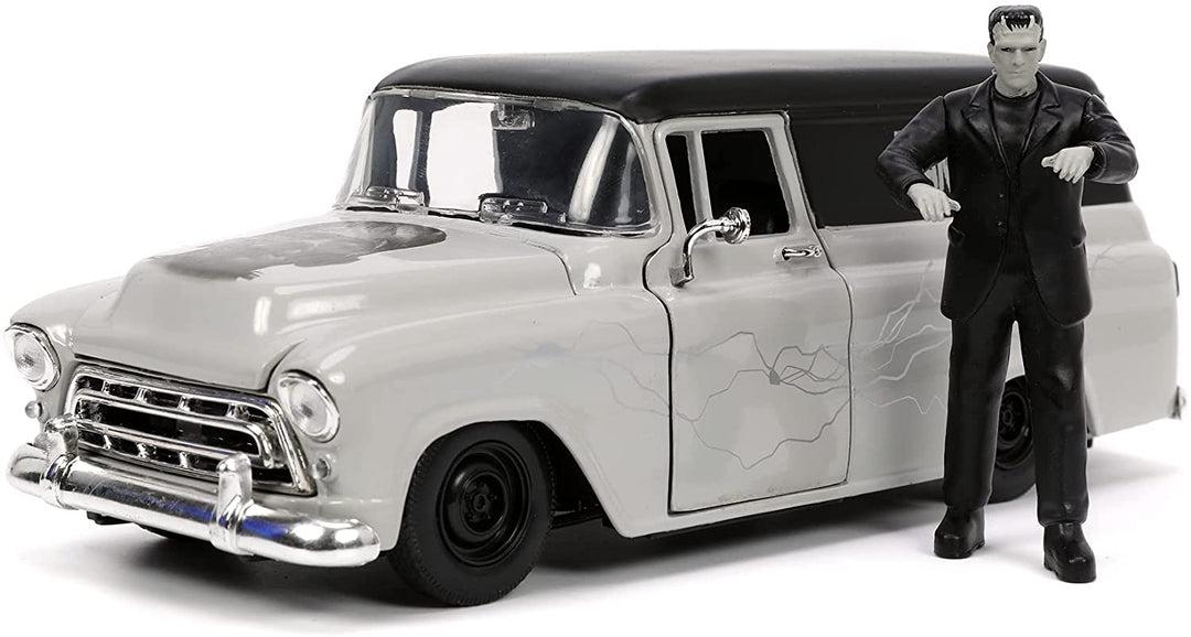 Jada Toys 253255032 Frankenstein 1957 Chevy Suburban 1:24, Gray