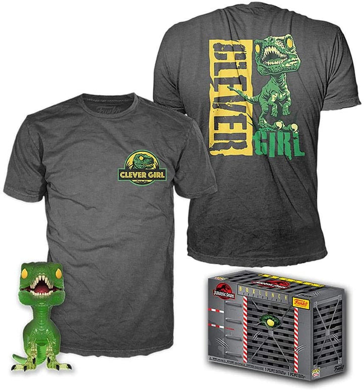 Jurassic Park Funko POP! &amp; Tee Clever Raptor Größe XL
