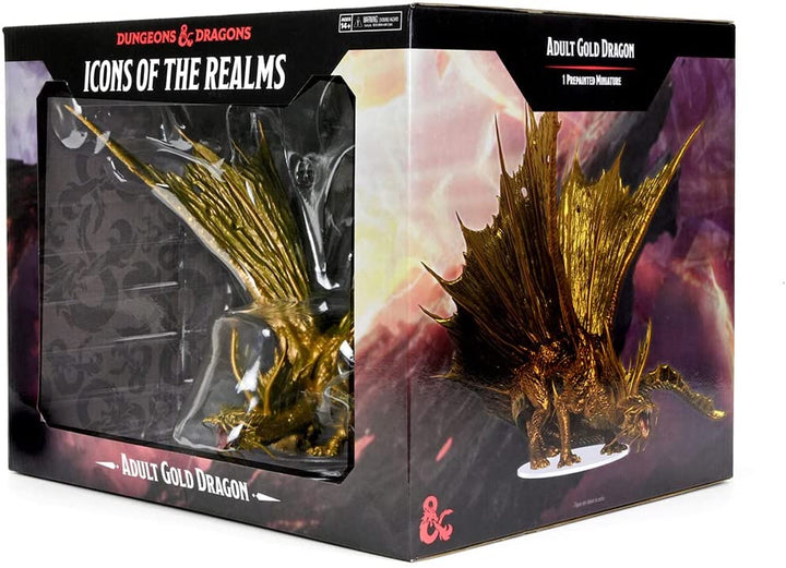 D&D: Icons of The Realms: Adult Gold Dragon Premium Figure