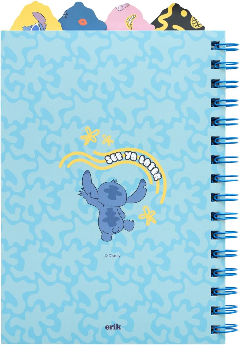 Grupo Erik Disney Stitch A5 Project Notebook with 4 Dividers | Notebooks A5