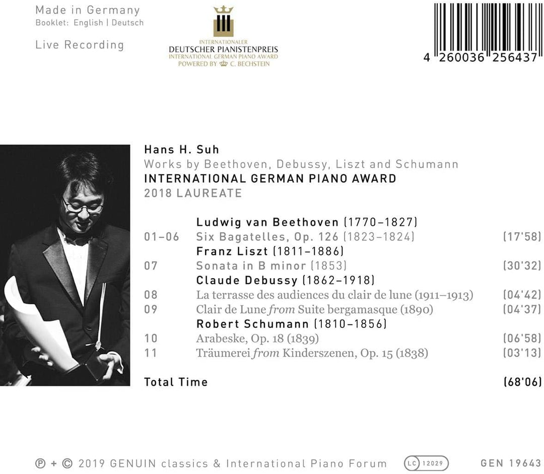 Hans H. Suh - Hans H. Suh [Hans H. Suh] [Genuin Classics: GEN19643] [Audio CD]