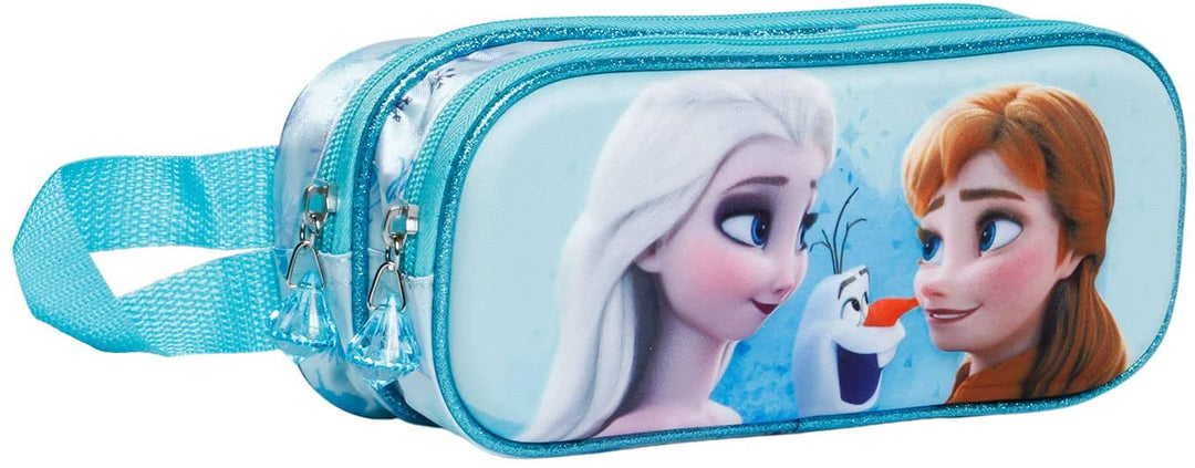 Frozen 2 Better-3D Double Pencil Case, Blue