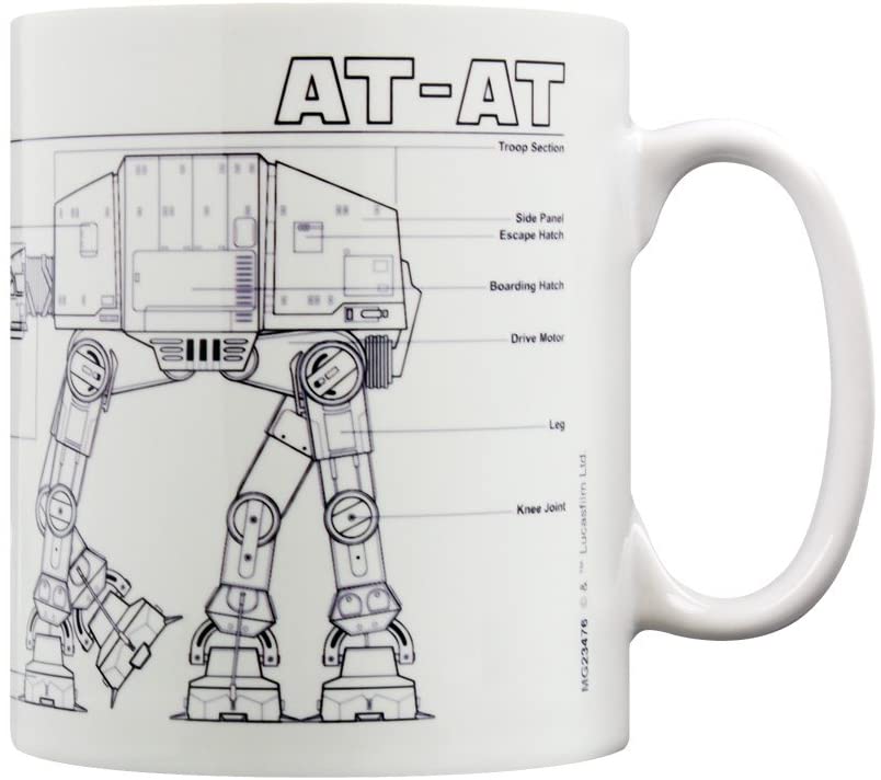 Pyramide Star Wars AT-AT MG23476 Mug Porcelaine, Multicolore