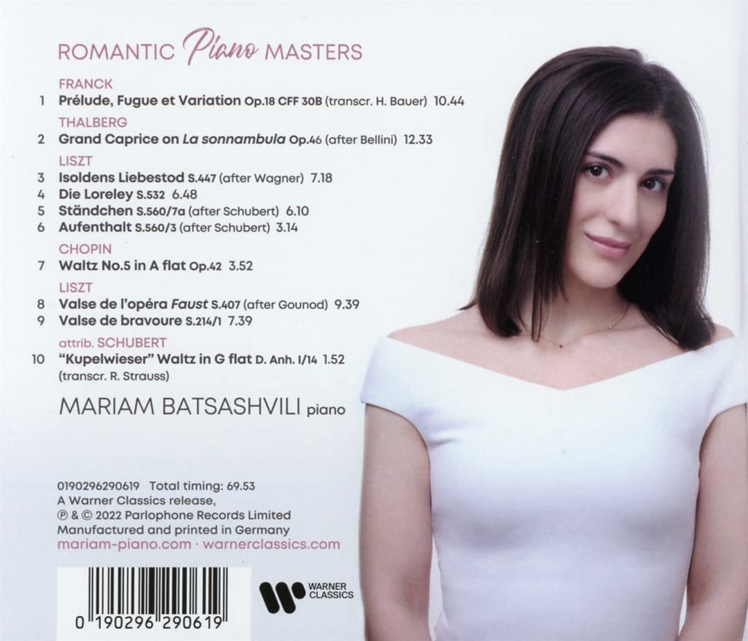 Mariam Batsashvili - Romantic Piano Masters [Audio CD]