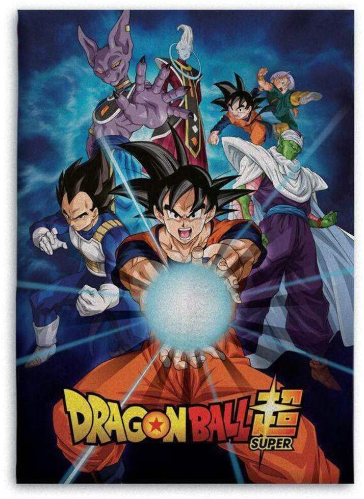 Difuzed DRAGON BALL SUPER - Polar Plaid 100% Microfiber 70x140cm