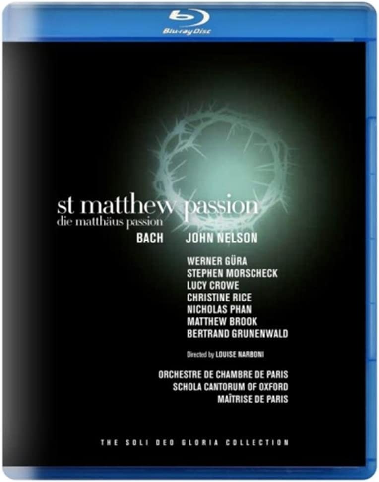 Bach: St. Matthew Passion [John Nelson, James Burton, Patrick Marco] [Blu-ray]