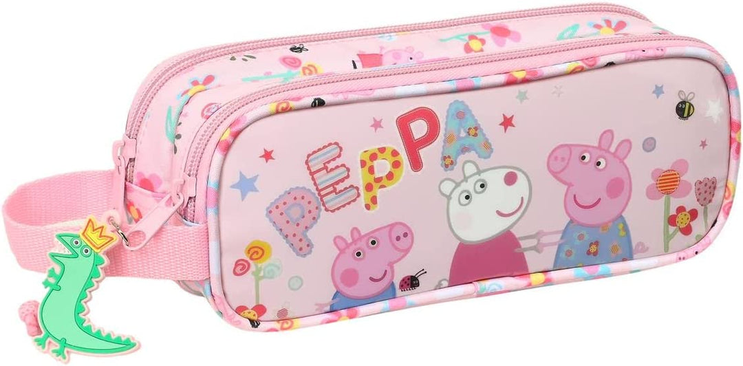 Safta - (812272513) Double Pencil Case Peppa Pig "Having Fun"