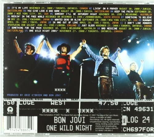 Bon Jovi - One Wild Night - Live 1985-2001 [Audio CD]