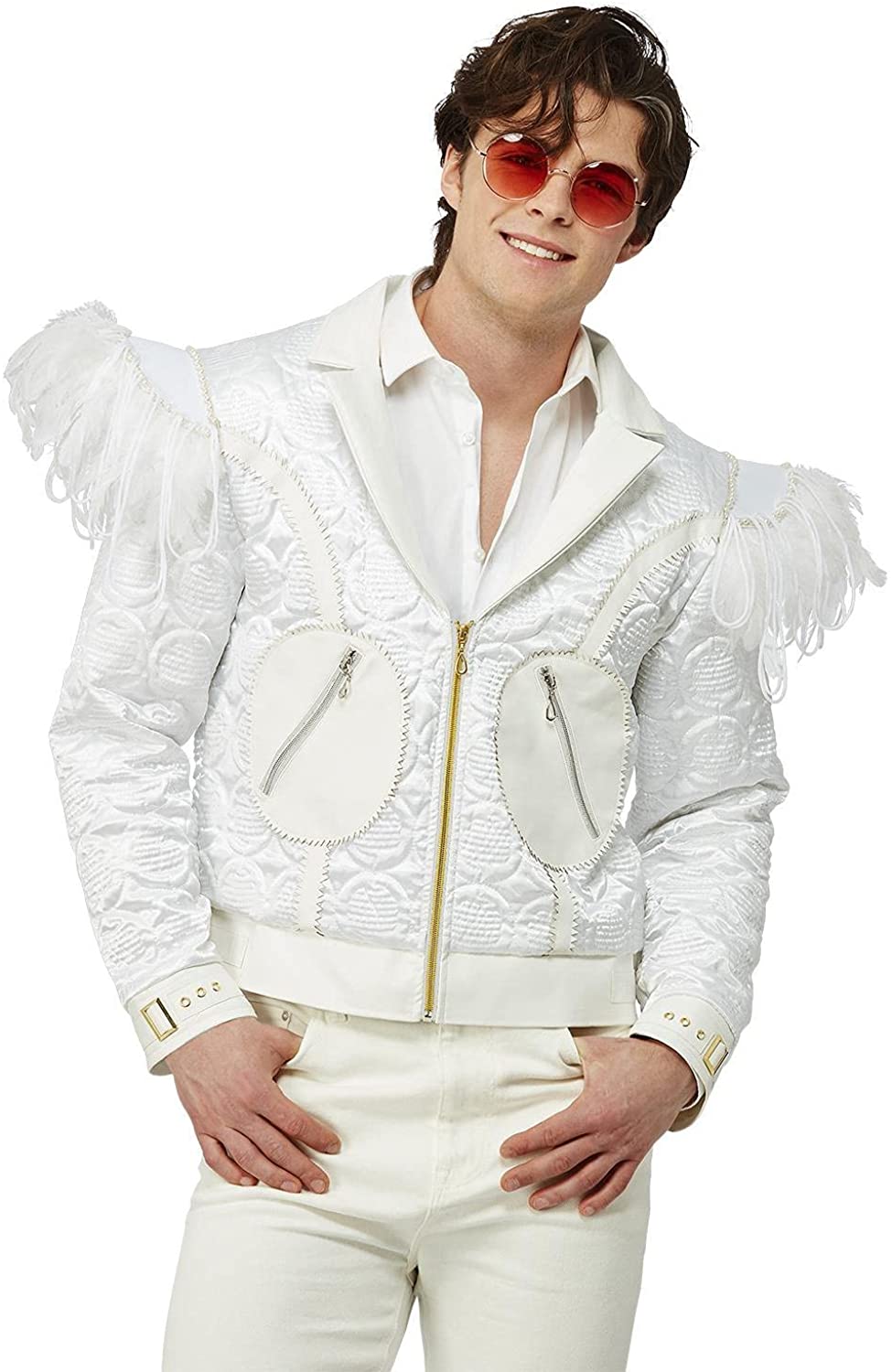 Smiffys Officially Licensed Elton John Feather Jacket