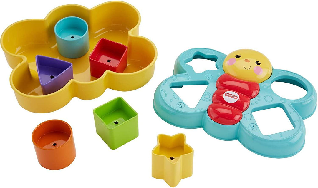 Fisher Price Butterfly Shape Sorter, Baby Shape Sorter Toy with Different Colour - Yachew