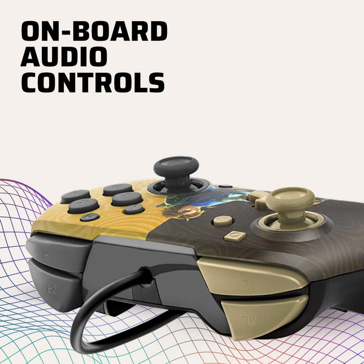 PDP Gaming Faceoff Deluxe+ Wired Switch Pro Controller - Zelda Breath of the Wil
