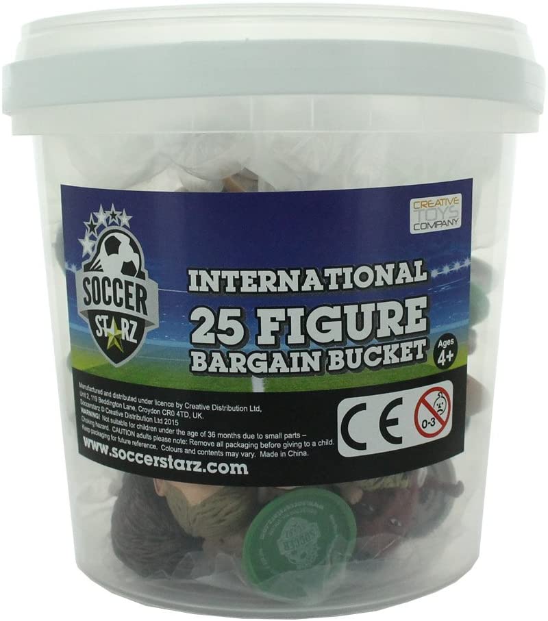 SoccerStarz 402984 "International Football Figure Bargain Bucket (25-Piece)