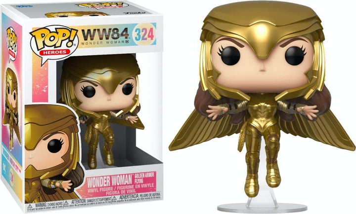 WW 84 Wonder Woman Armatura d&#39;oro volante Funko 46660 Pop! Vinile #324