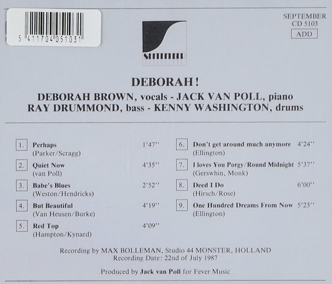 Deborah Brown - Deborah! [Audio CD]