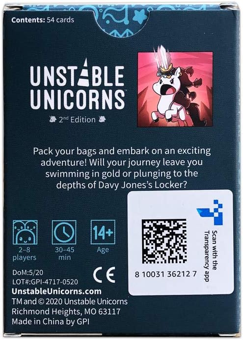 TeeTurtle | Unstable Unicorns Adventures Expansion Pack | Card Game | Ages 14+ |