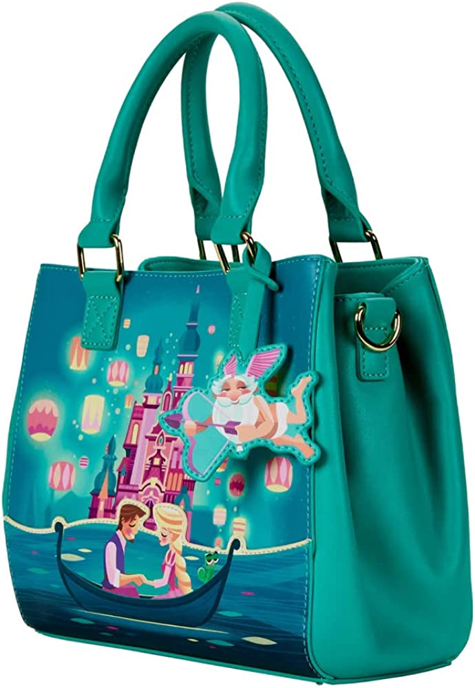 Loungefly Disney: Tangled Rapunzel Castle Glow in the Dark Crossbody Bag