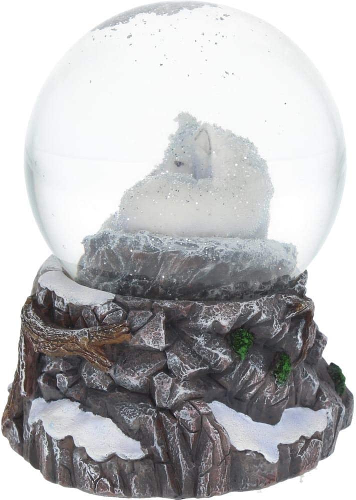 Nemesis Now Guardian of The North Lisa Parker Snowglobe 17.5cm, Grey, 14.5cm