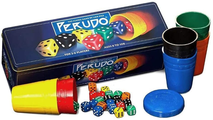 Perudo in einem Blechspiel