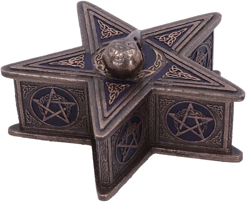 Nemesis Now Pentagram Raven Box 16.5cm, Bronze