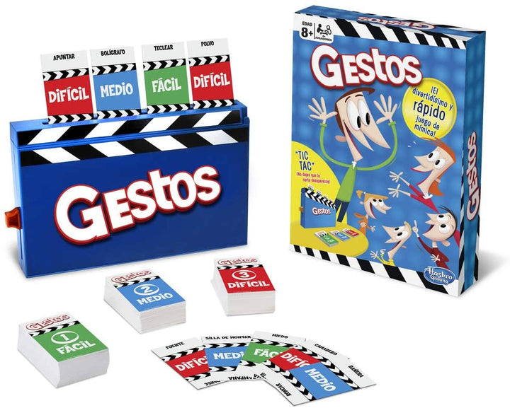 Hasbro Gaming Gestures, versión en español de juegos de mesa, multicolor (Hasbro b0638105)