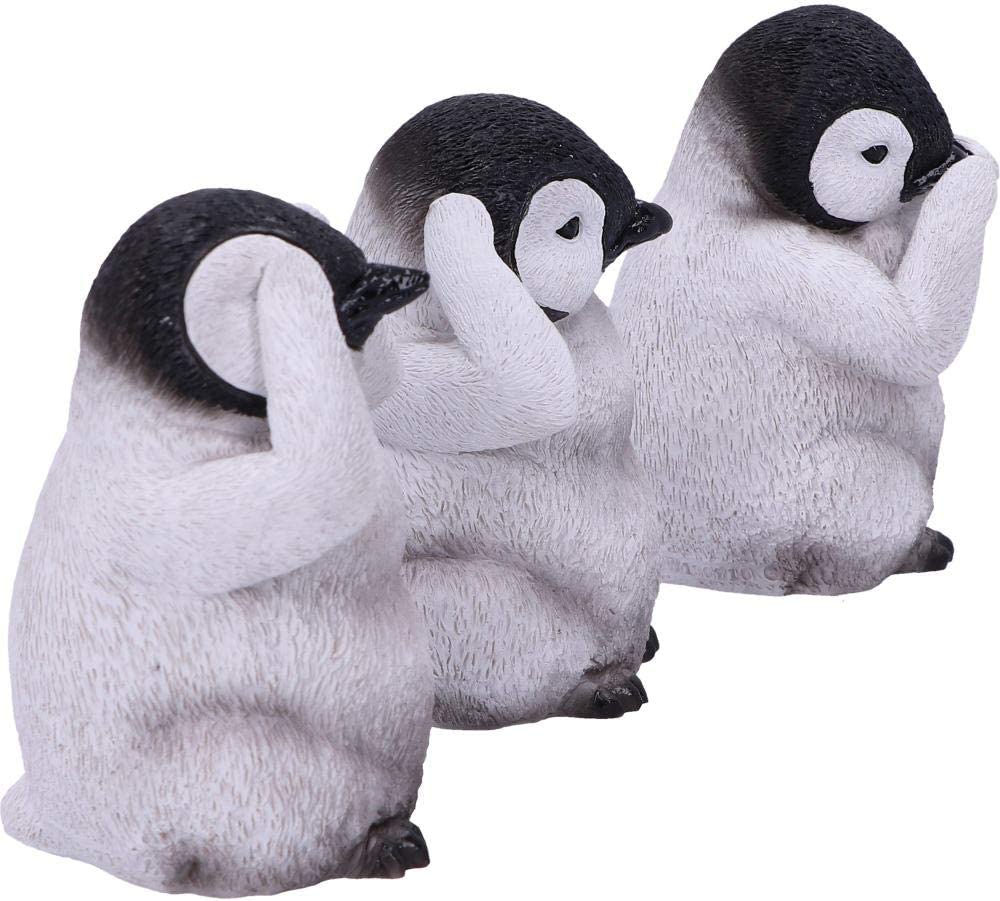 Nemesis Now U4921R0 See No, Hear No, Speak No Evil Emperor Penguin Chick Figurin