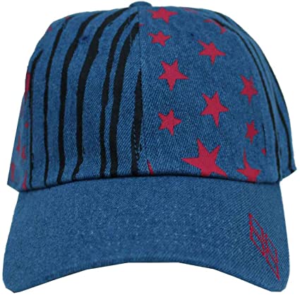 Birds Of Prey Baseball Cap Harley Quinn Stars & Stripes Official Washed Denim""