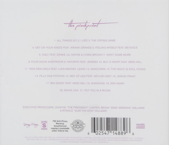 Pinkprint - Nicki Minaj [Audio CD]