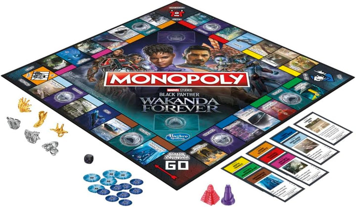 Hasbro Gaming Monopoly: Marvel Studios' Black Panther: Wakanda Forever Edition Board Game