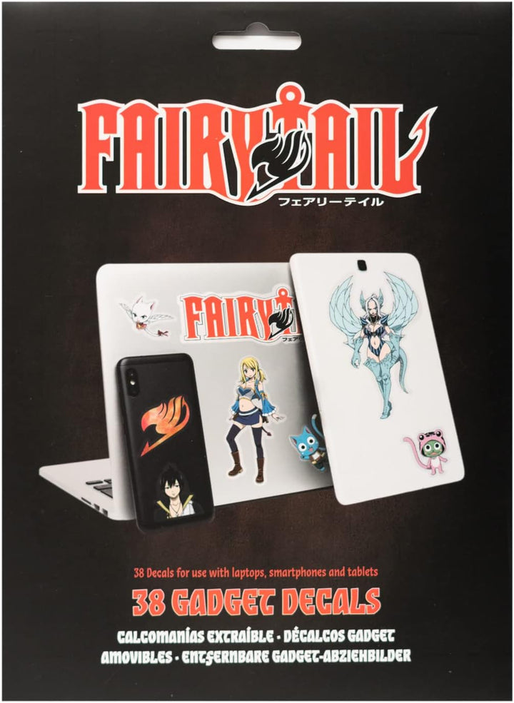 Grupo Erik Official Fairy Tail Gadget Decals - 38 Waterproof and Removable Stickers