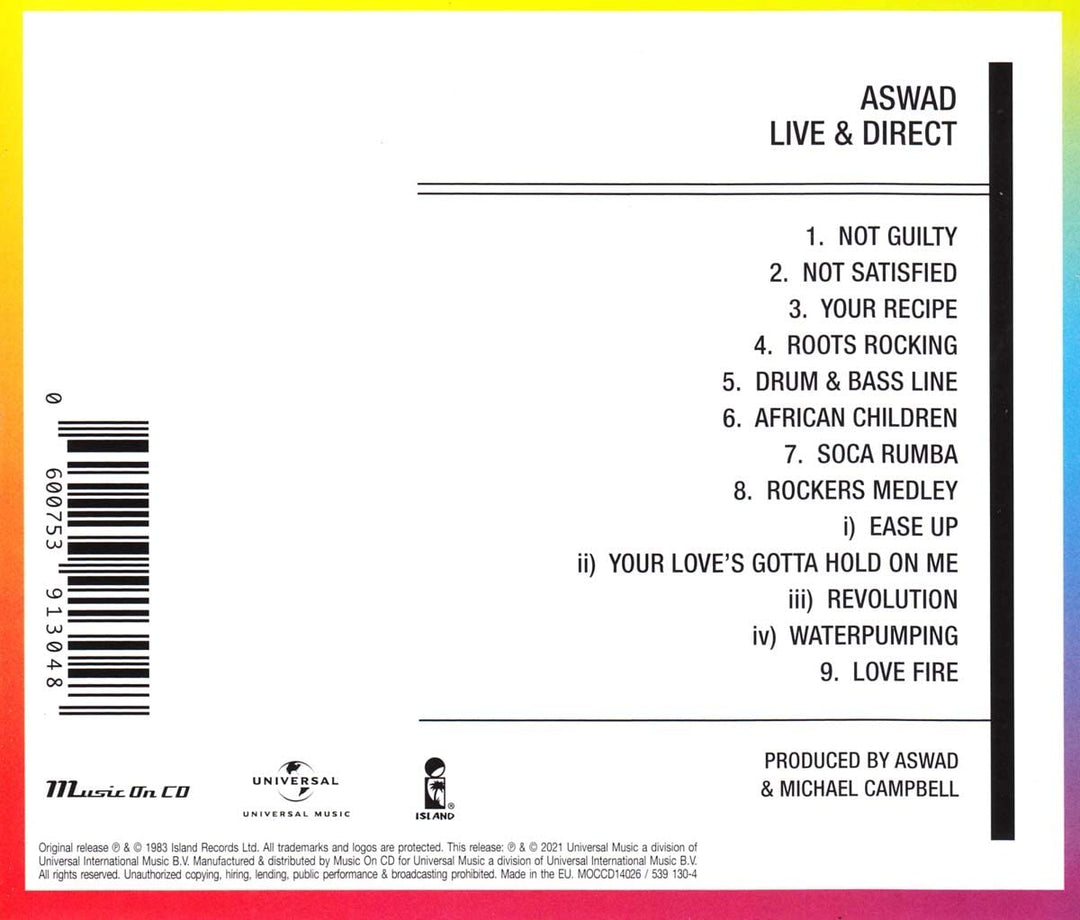 Aswad - Live and Direct [Audio CD]