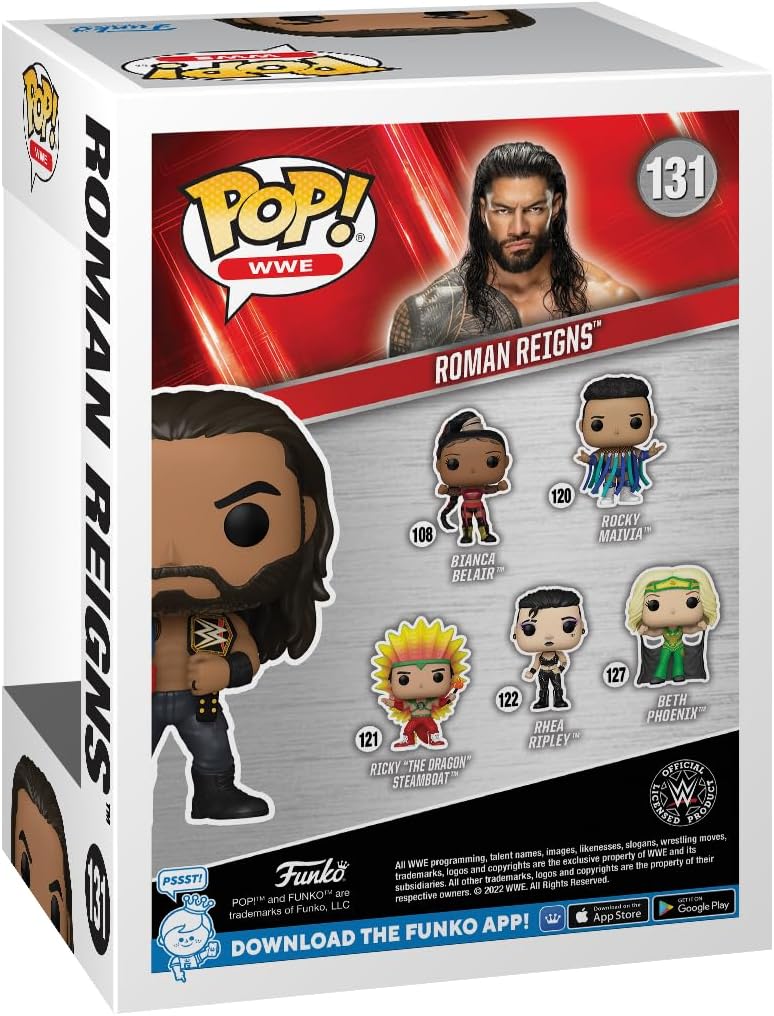 WWE: Roman Reigns With Belts Funko Pop! 72233 Pop! Vinyl #131