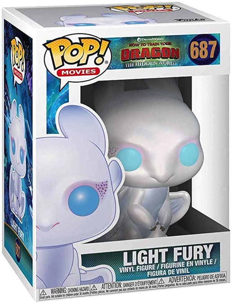 Dreamworks How To Train Your Dragon The Hidden World Light Fury Funko 36369 Pop! Vinyl #687