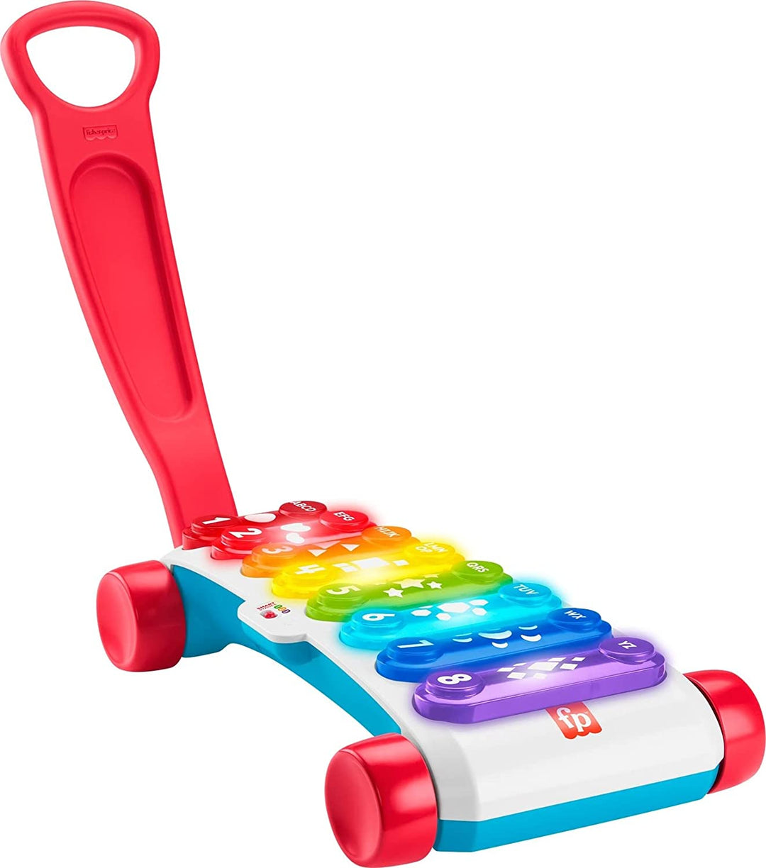 ?Fisher-Price Giant Light-Up Xylophone, pretend musical instrument electronic pull toy