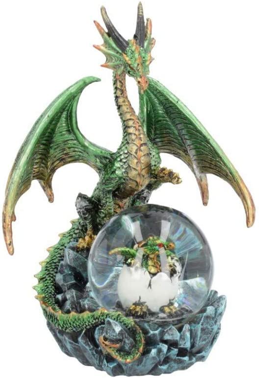 Nemesis Now Emerald Oracle Snowglobe, Green, 19cm