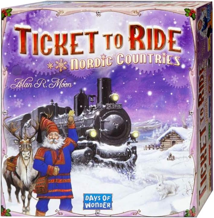 Days of Wonder | Ticket to Ride Nordic Countries Board Game | Ages 8+ | For 2 to 3 players | Average Playtime 30-60 Minutes